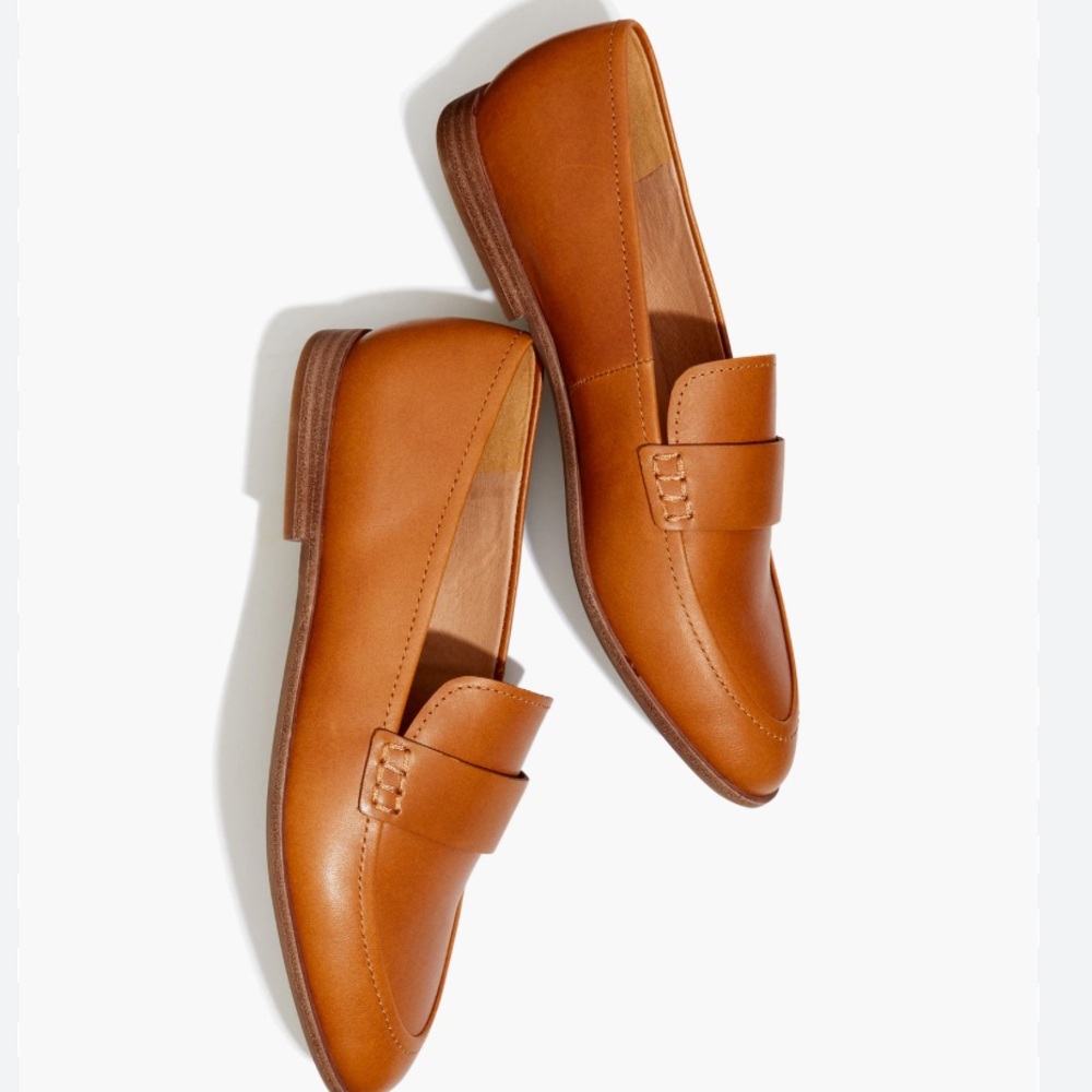 Madewell Tan Leather Loafers
